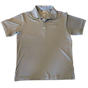 Adidas Golf Climalite‎ Polo Shirt M Gray Short Sleeve Button-Up